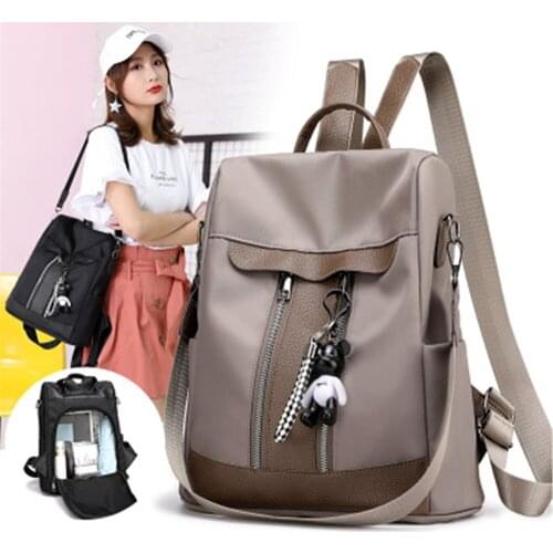 Fashion Anti Theft Women Backpack High Quality Durable Soft Nylon Travel Backpack Casual Waterproof Female Backpack Mochilas