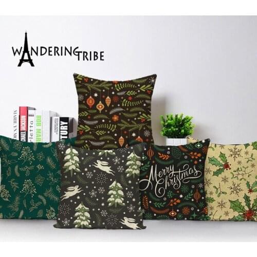 Farmhouse Floral Throw Pillow Cases Jungle Cushion Covers Home Decor Sofa Cushions Cover Case Outdoor Decorative 45x45 Bed Cases