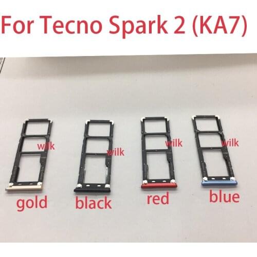 NEW Sim Cards Adapters For Tecno Spark 5 SIM Card Holder Tray Slot Replacement Parts