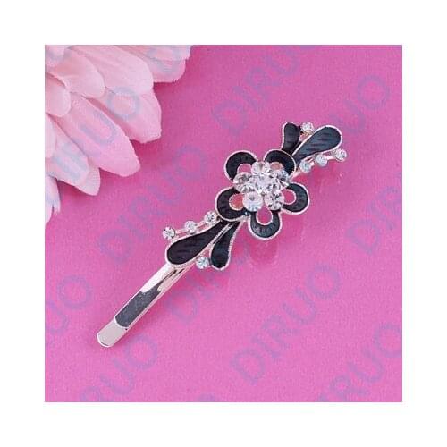 The New Hair accessory fashion vintage Flower multi-colored crystal hairpin hair accessory small accessories