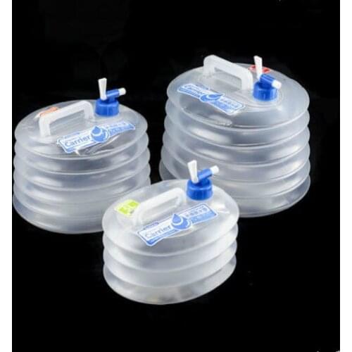 15L PE Folding portable water bucket LDPE4 outdoor water container no include Bisphenol A