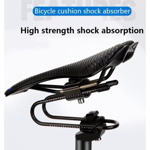 Bike Seat Shock Absorber alloy Spring Steel Bicycle Saddle Suspension Device with Scale Mountain Road Bicycle Accessories
