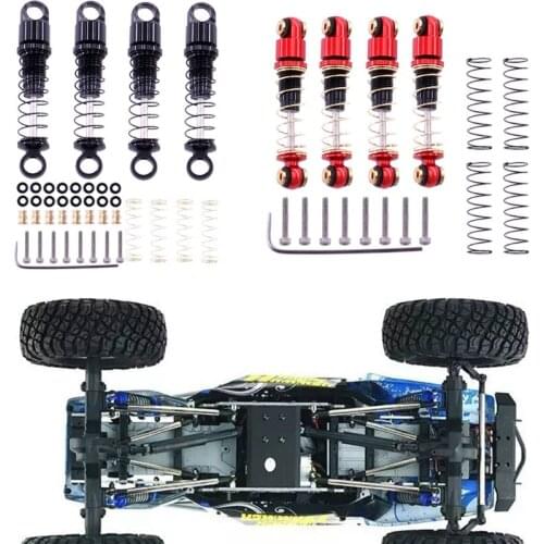 RC Car Shock Absorber Springs Damper Set Aluminum Alloy Durable Accessories for Axial SCX24 Metal Modified Vehicle Parts