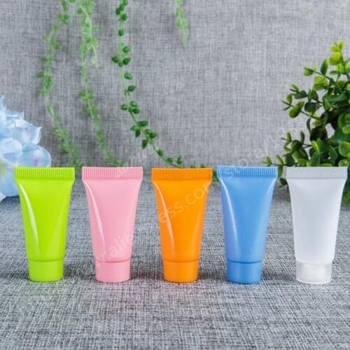 1000 x 5g Empty Mini PE Soft Cosmetic Soft Tube, Scrub hoses, squeeze bottles, 5cc Plastic Cosmetic Container