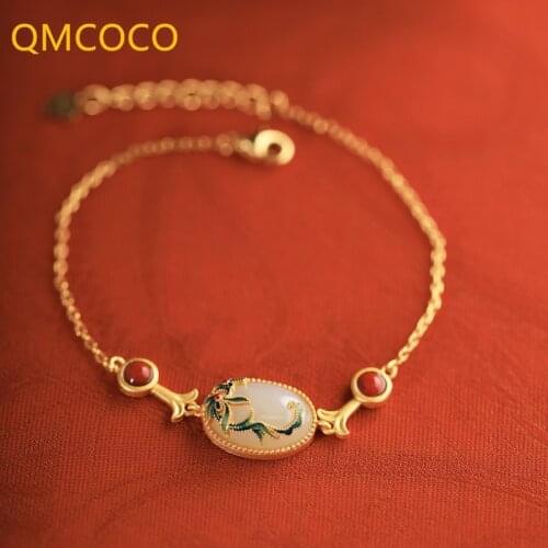 Нефритовые браслеты QMCOCO China At AliExpress