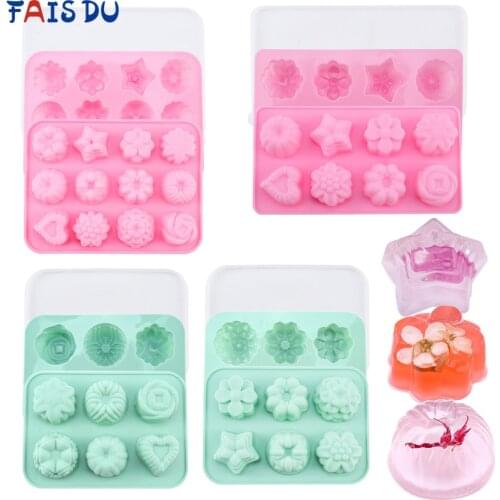 Silicone mold for baking Chocolate pastry flower heart Bakeware Baking Jelly Ice Kitchen cake tools pastry