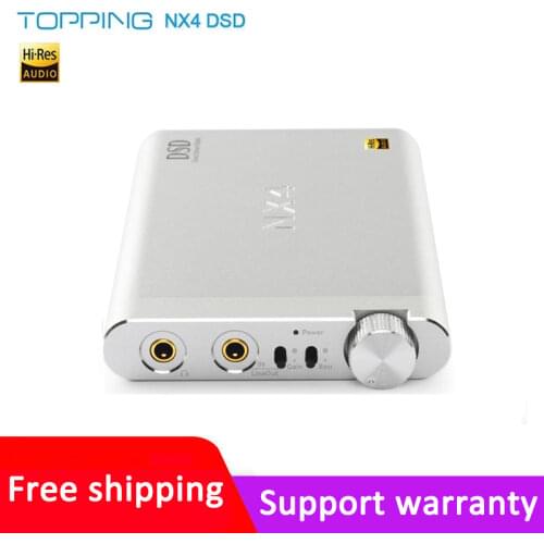 Upgrade Version Topping NX4 DSD512 ES9038Q2M XMOS-XU208 chip Portable USB DAC Decoder 32bit/768kHZ Headphone Amplifier