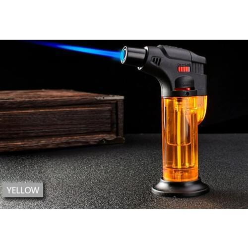 Windproof Refillable Lighter Torch Butane Lighter Chef Cook Adjustable Flame Lighter BBQ Ignition Spray Gun Picnic NO GAS