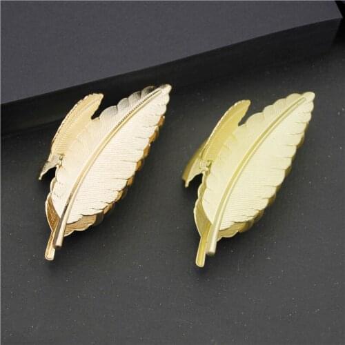 2021 Fashion Hairpins for Women Gold Charm Leaves Metal Claws Hair Jewelry Accessories Hair Clip Ornaments