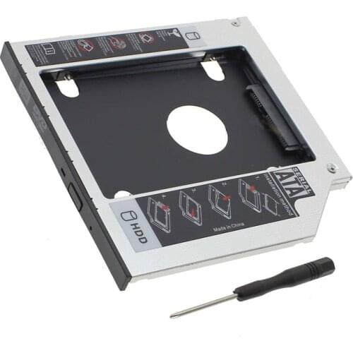 12.7mm SATA 2nd SSD HDD Caddy for ASUS X75 X75vb X75vc G51J G51J-3D N90S G50VT X61 X62 X64 Hard Disk Drive Caddy