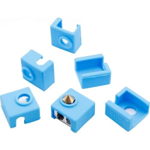 3pc Heater Block Silicone Insulation Sock M6 nozzle for MK8 MK7 MK9 hotend a6 a8 e10 e12 ender-3 CR-10 Prusa I3 3D Printer Parts