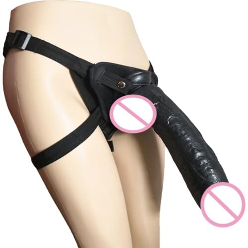 AMABOOM 32*6CM Strap on Giant Huge Dildo With Pants Super Big Dick Anal butt Large Dong Realistic Penis Sex Toys For Women