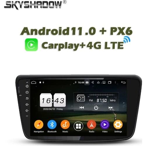 720P Carplay PX6 Car DVD Player DSP Android 10.0 4GB+64GB GPS RDS Auto Radio wifi Bluetooth 5.0 For SUZUKI Baleno 2016 2017 2018