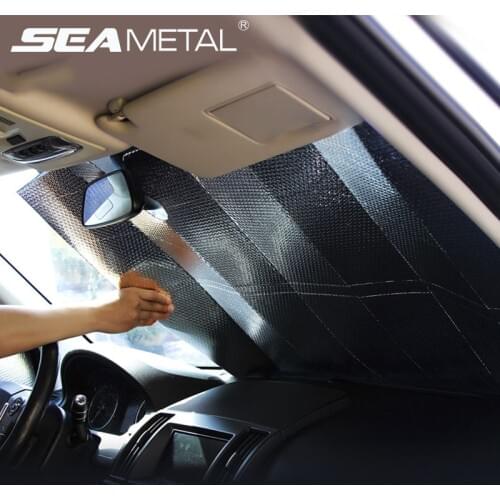 Uv-protective Car Sunshade Windshield Cover Foldable Sun Visor Protector Car Parasol Front Window Sunshade Protective for Sedan