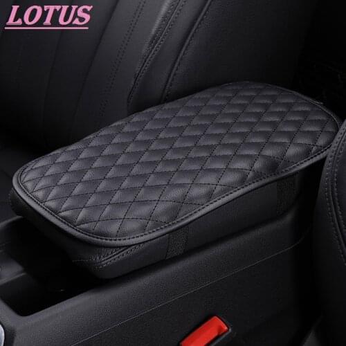 Universal Car Armrest Cushion Cover Center Console Box Pad leather Protector