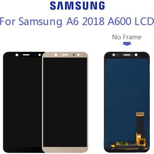 For SAMSUNG Galaxy A6 2018 A600 A600F A600FN LCD Display with Touch Screen Digitizer Assembly Original Super AMOLED