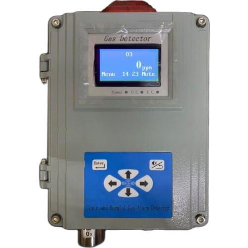 High Resolution 0.01PPM fixed Ozone Gas Detector O3 monitor with Relay