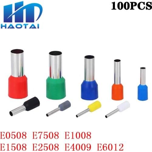 Insulated wire connector, crimping terminal, cold pressing, insulated terminal ve0508100, 7508 1008 1508 2508 4009