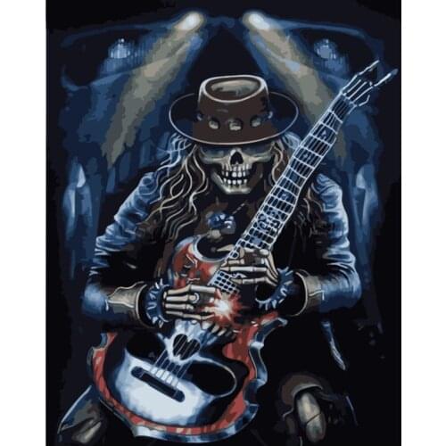 Rock and roll Figure Paint By Numbers DIY Oil Painting Big Size Birthday Gift for Child Art Decor Wall Picture 60x75cm