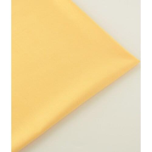 News Solid Yellow Designs Cotton Fabric Twill Fabrics Bedding Patchwork Sewing Home Textile Tecido Scrapbooking Decoration
