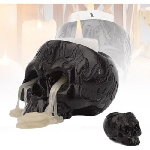 Skeleton Candle Holder Frightening Resin Candlestick Crafts For Party Halloween Decoration Декор Комнаты Sturdy And Durable