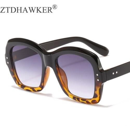 Simple Square Fashion Ladies Sunglasses Big Frame Personality Glasses Luxury Women Eyeglasses