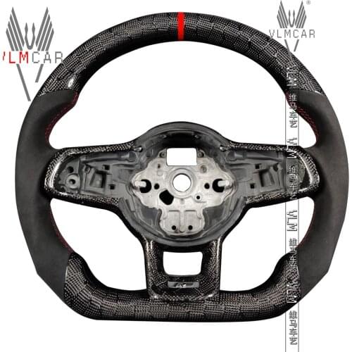 Private custom Honeycomb Carbon Fiber steering wheel For VW Golf MK7 MK7GTI MK7R