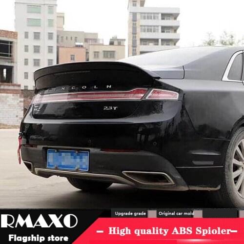 For LINCOLN MKZ Spoiler 2006-2019 MKZ High Quality YW Spoiler ABS Material Car Rear Wing Primer Color Rear Spoiler