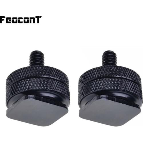 Standard 1/4" Mini Black Double Screw Tripod to Flash Hot Shoe Mount Adapter Holder for DSLR Camera Flash and Bracket