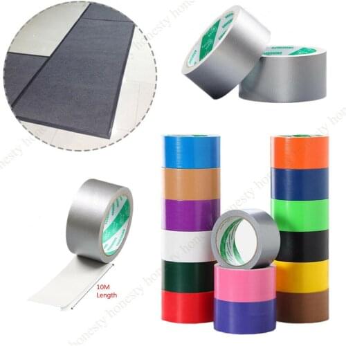 15 Colors Waterproof Adhesive Sticky Cloth Duct Tape Roll Craft Repair 50mm *10M