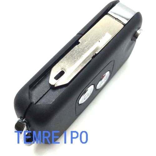 10pcs/lot Remote Folding Flip Key Case For Peugeot 206 For citroen c3 c2 2 Button Remote Control Key Blank fob selling