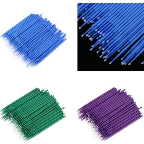 100Pcs/pack Micro Brushes Swab Microblading Lint Free Disposable Eyelash Cleaner Tattoo Permanent Supplies Makeup Brushes