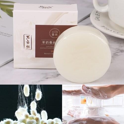 2020 Bath Oil Control Remove Mites & Blackheads & Pimple & Acne pin up goat milk soap Natural Silk Foam Best Wash