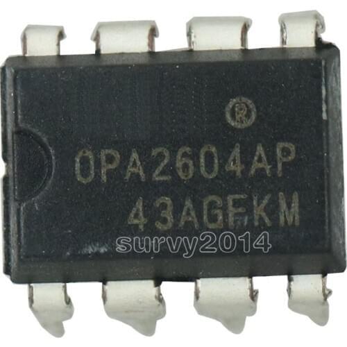 5PCS OPA2604AP DIP8 OPA2604A DIP OPA2604 DIP-8 2604AP Dual FET-Input, Low Distortion OPERATIONAL AMPLIFIER