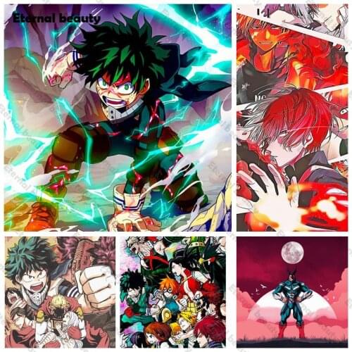 Anmiation Character Cross Stitch 5D Diy Diamond Painting Home Decoration Embroidery Full Round Drill Handmade Artwork Room Decor