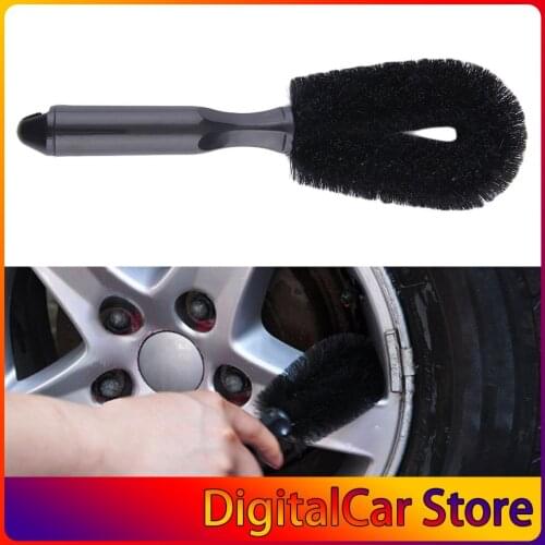 Car Motorcycle Wheel Tire Rim Scrub Brush Hub Clean Wash Useful Brush Car Truck Motorcycle Bike Washing Cleaning Tools