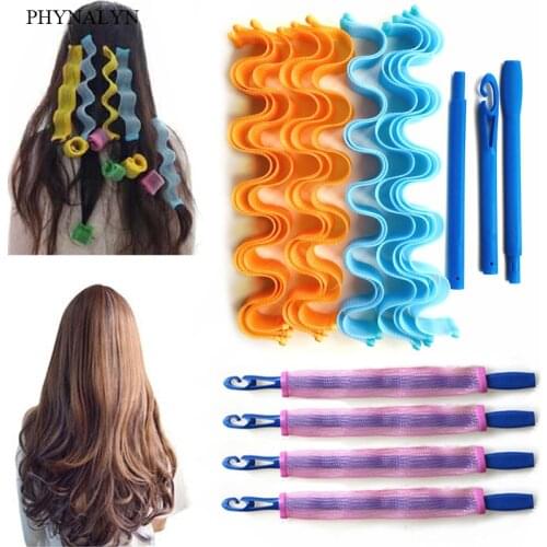 Hair Roller 12pcs DIY Magic Hair Curler Waves Former Portable Hairstyle Roller Sticks Durable Makeup Hair Curling Styling Tools