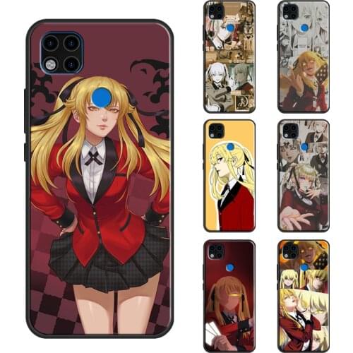 Mary Saotome Kakegurui Anime Case For Xiaomi Redmi Note 9 8 Pro Note 7 8T Redmi Note 9S Cover For Redmi 9A 9 9C Coque
