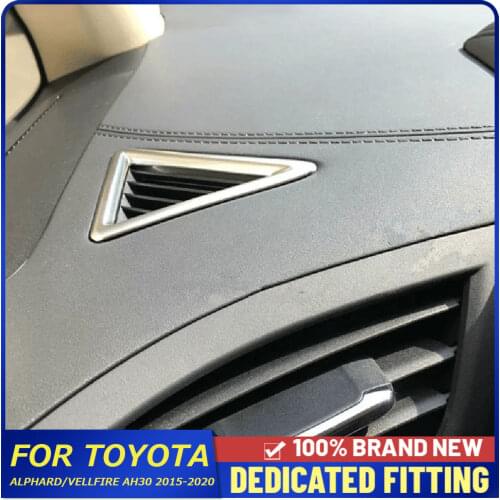 For Toyota Alphard/Vellfire AH30 2015 to 2020 Car Dashboard Air Conditioner AC Outlet Vent Cover Trims Auto Parts