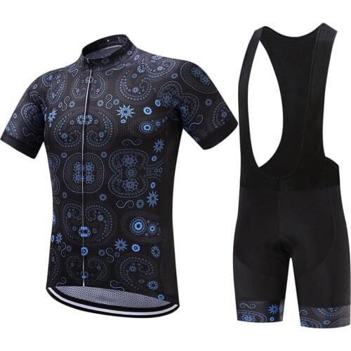 2017 Short Sleeve Cycling Jersey Set Bicycle Ropa Ciclismo 100%Polyester Pro Team Cycling Clothing 9D Pad Bike shorts For MTB