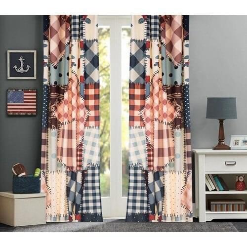 Kozzy Home RFE146 Satin Printed Single Wing Backdrop Curtain 135x270 cm