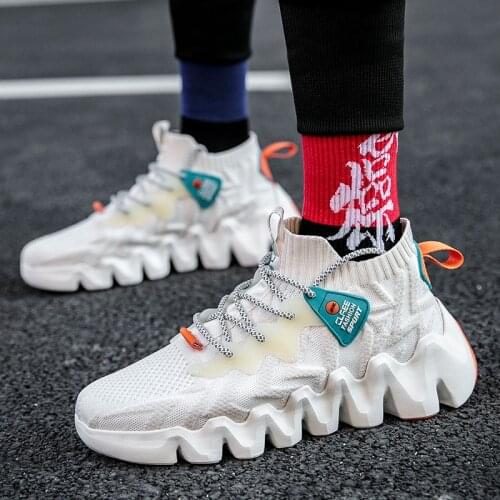 Summer New Casual Shoes For Men Fashion 2020 High Top Breathable Chunky Sneakers Comfortable Mens Trainers Zapatillas De Hombre