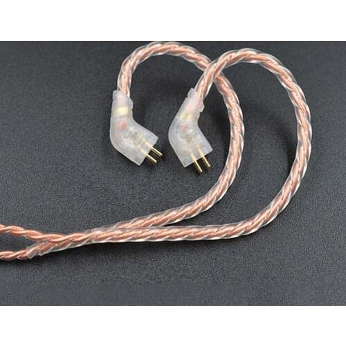 KZ 0.75mm Gold-plated B/C Pin Earphone Cable for KZ-ZST/ES4 KZ-ZSN with Mic