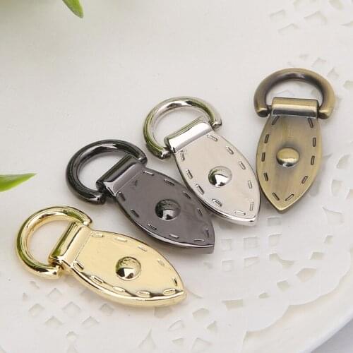 Leaf D Buckle Metal Buckles Handbag Strap Clasp Keyring Dog Chain Hooks DIY