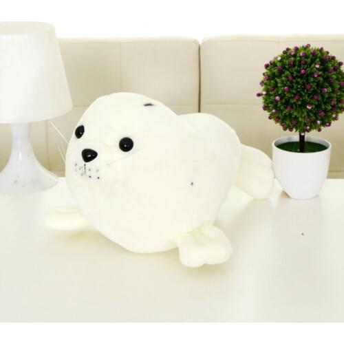 About 30cm cartoon white seal plush toy soft doll birthday gift b1237