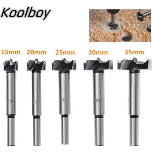 15/20/25/30/35mm Forstner Auger Drill Bit Set Round Shank Wood Tools Forstner Tips Hinge Boring Woodworking Hole Saw Cutter