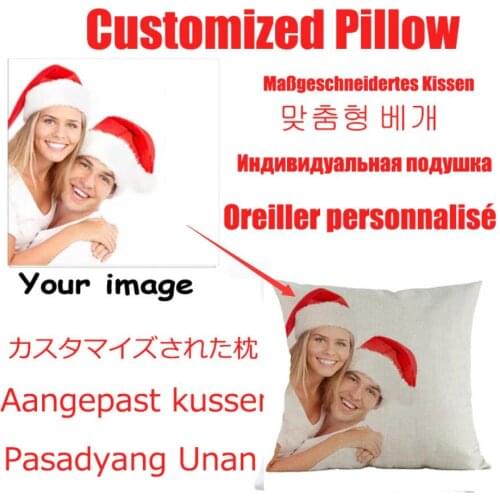 Customized your picture Pillow short plush For Home Sofa Decorative diy Cushion for Sofa Decor diy Cushion Christmas gifts