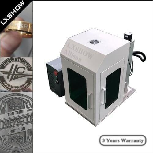 Low cost portable cnc fiber laser marker marking machine with enclosed cover