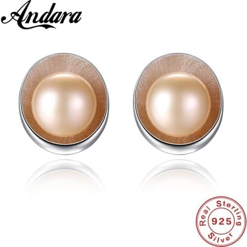 New Arrival Shell Pearl Shape Charm Stud Earrings For Women Unique Design Fashion Jewelry for Women