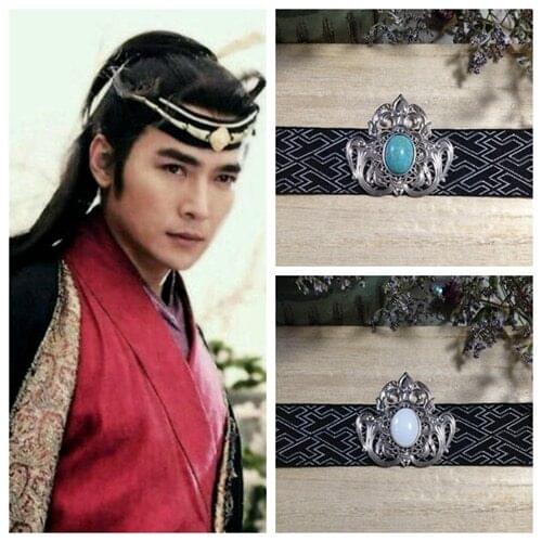 Antique head band for warrior head decoration swordsman cosplay headwear halloween carnival dress up antique hair accessories